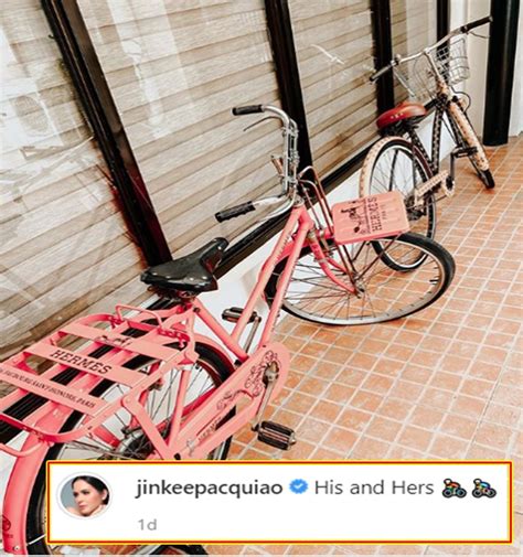 hermes bike jinkee pacquiao|PHOTO: Jinkee Pacquiao Shows Off Luxury Bicycle .